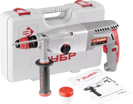 Перфоратор ЗУБР, SDS-plus, БЗП,  в компл., металл корпус редуктора, 800Вт, кейс ЗП-800ЭК купить в Надыме