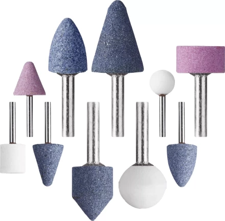 Набор STAYER "MASTER": Абразивные минишарошки-насадки для гравера и дрели, хвостовик d 3,2 / 6,0мм, 10 предм. 2989-H10 купить в Надыме