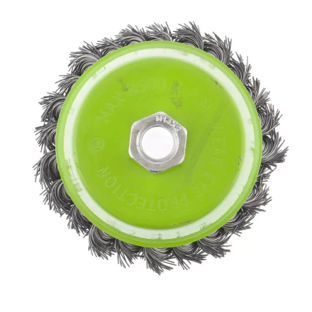 Щетка для УШМ 100 мм М14 "чашка" крученая металлическая проволока СИБРТЕХ 746287 купить в Надыме