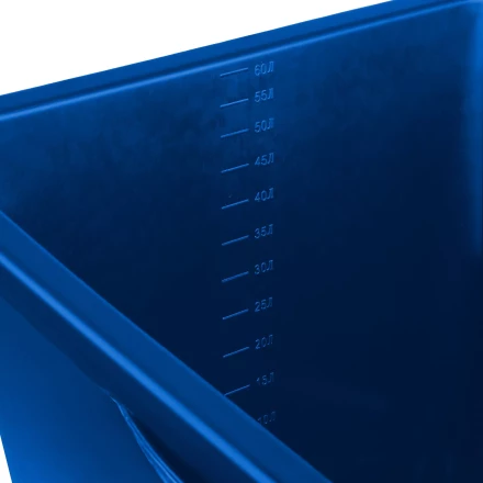 ЗУБР 60 л, первичный высокопрочный пластик, усиленный прямоугольный строительный таз (06096-65) купить в Надыме