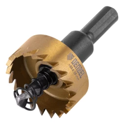 Коронка по металлу HSS, 35 мм, нитридтитановое покрытие Denzel 724110