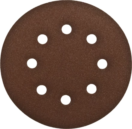 Круг шлифовальный ЗУБР "СТАНДАРТ" из абразивной бумаги на велкро основе, 6 отв., Р120, 150мм, 5шт 35350-150-120 купить в Надыме