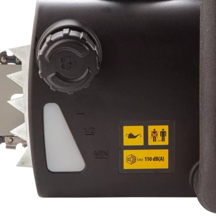 Пила цепная электрическая Denzel EDS-2200 2.2 кВт продольная шина 45 см шаг 3/8 паз 1.3 мм 62 звена 95619 купить в Надыме