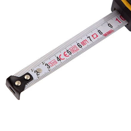 Рулетка Denzel 3м х 16мм, двухкомп. корпус, кнопка-пауза, 31541 купить в Надыме