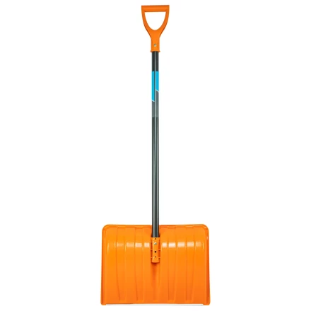 Лопата для уборки снега пластиковая Сибртех, 490х370х1350 мм, стальной черенок, усиленная 61667 купить в Надыме