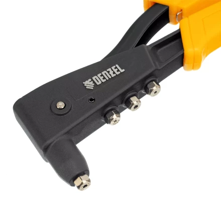 Заклепочник ручной, 255 мм Denzel, литой, усиленный, заклепки 2,4-3,2-4,0-4,8 мм 40441 купить в Надыме
