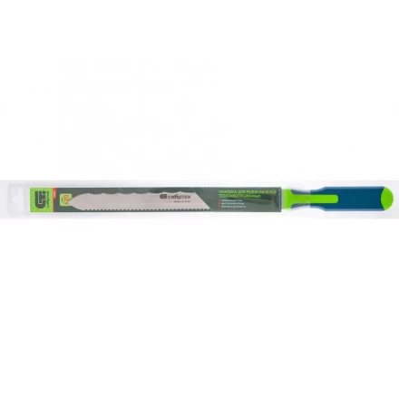 Нож для резки теплоизоляционных панелей 2-стороннее лезвие обрезиненная рукоятка 420мм лезвие-280мм Сибртех 79027 купить в Надыме