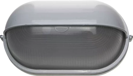 Светильник уличный СВЕТОЗАР влагозащищенный с верхним декоративным кожухом, овал, цвет белый, 100Вт SV-57223-W купить в Надыме