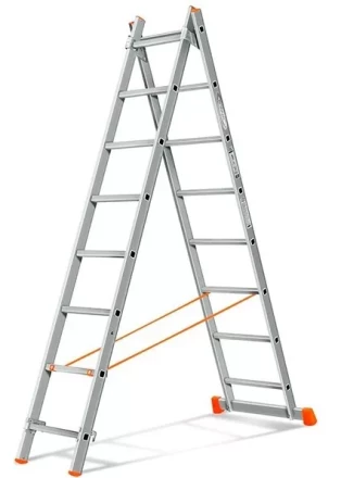 Лестница 2-х секционная алюминиевая 2*8 1013296 купить в Надыме