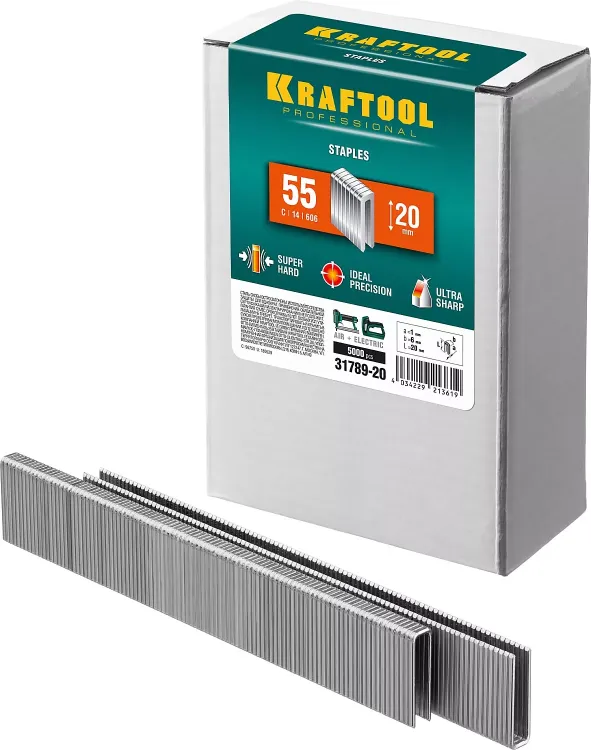 Скобы тип 18GA (55 / 90 / C) 5000 шт 31789-20 купить в Надыме