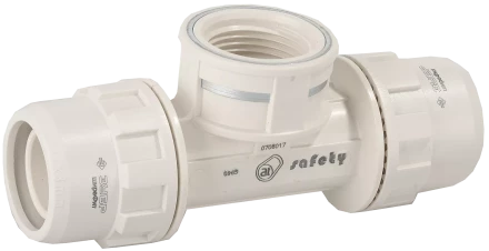 Штуцер с гайкой ЗУБР ШиреФит  - внутренняя резьба - штуцер с гайкой 16 мм - 1/2? - 16 мм переходной тройник 51502-16-1/2-16 купить в Надыме