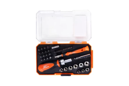 Набор отверток-держателей с битами и торцевыми головками Кратон Complect SSK-03, 41 пр. в кейсе 2 09 05 003 купить в Надыме