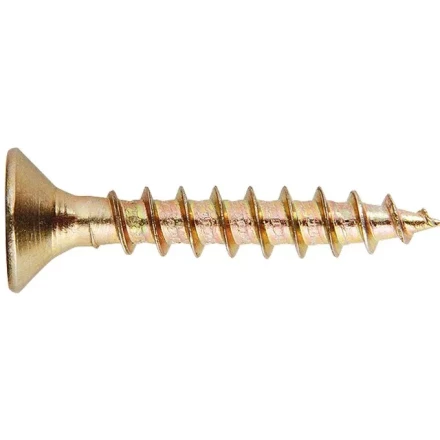 Саморезы универсальные 6 х 60 потайная головка PZ желтопассивированные 100 шт Шурупь 49435 купить в Надыме