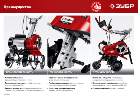 Культиватор электрический ККД-1800 серия МАСТЕР купить в Надыме