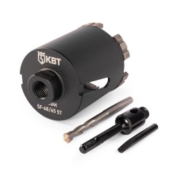 Коронка КВТ SF-68/65 5T с адаптером SDS-Plus серия ПРОФИ (102560)