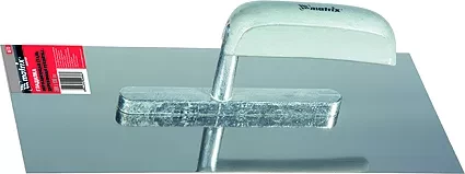 Гладилка из нержавеющей стали 280 х 130 мм деревянная ручка  MATRIX 86733 купить в Надыме