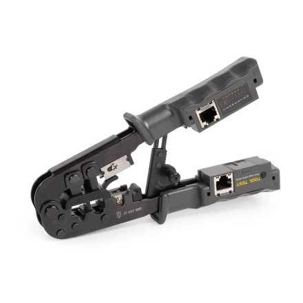 Кримпер многофункциональный КВТ JT-02T с 2 встроенными модулями для обжима RJ-45, RJ-12, RJ-11 (89229) купить в Надыме