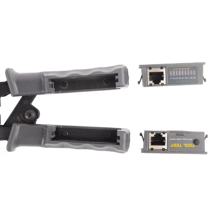 Кримпер многофункциональный КВТ JT-02T с 2 встроенными модулями для обжима RJ-45, RJ-12, RJ-11 (89229) купить в Надыме