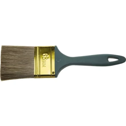 Кисть ЗУБР "КП-14" плоская, смешанная щетина, пластмассовая рукоятка, 63мм 4-01014-063 купить в Надыме