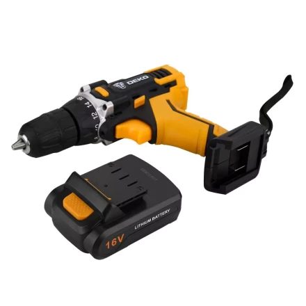 Дрель аккумуляторная DEKO DKCD16FU-Li + набор 63 инструментов в кейсе, 063-4099 купить в Надыме