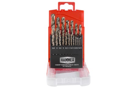 Набор сверл HAMMER No7 19шт. 1,0-10мм купить в Надыме