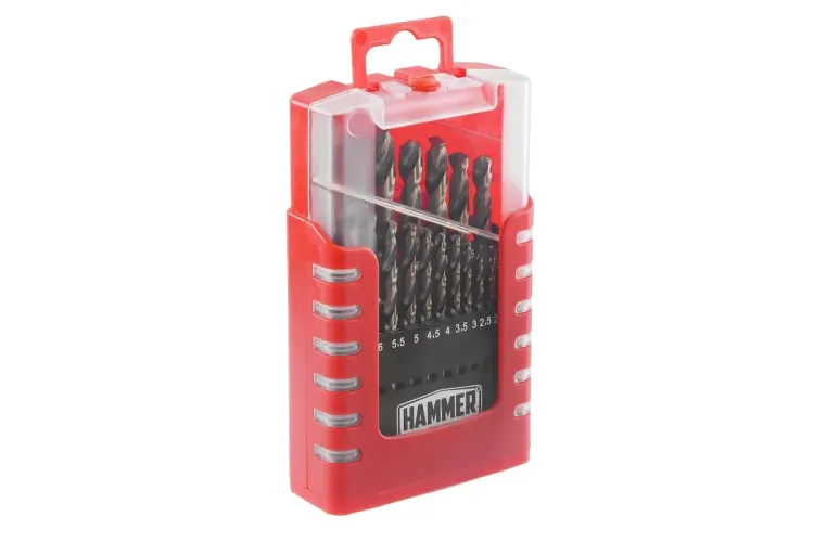 Набор сверл HAMMER No7 19шт. 1,0-10мм купить в Надыме