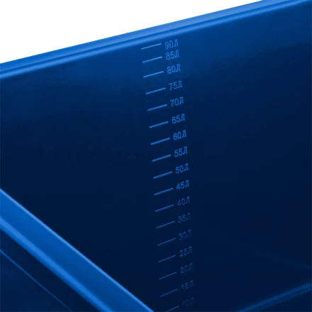 ЗУБР 90 л, первичный высокопрочный пластик, усиленный прямоугольный строительный таз (06096-90) купить в Надыме