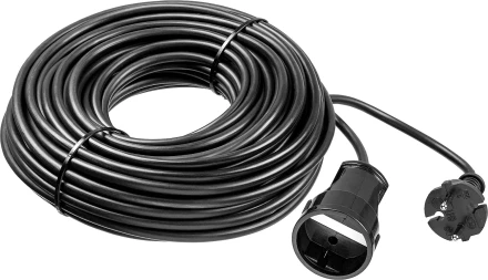 ЗУБР ПВС-207-Ш, ПВС, 2 x 0.75 мм2, 30 м, 2200 Вт, силовой удлинитель-шнур (55023-30) купить в Надыме