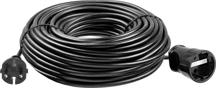 ЗУБР ПВС-207-Ш, ПВС, 2 x 0.75 мм2, 30 м, 2200 Вт, силовой удлинитель-шнур (55023-30) купить в Надыме