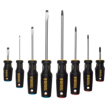 Набор отверток Denzel 12213, 8 пр., CrV, трехкомпонентная рукоятка купить в Надыме