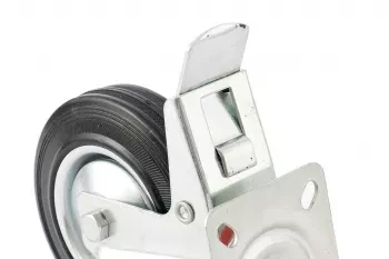 Колесо поворотное с тормозом d-125мм крепление платформенное СИБРТЕХ 68722 купить в Надыме