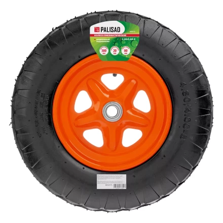 Колесо пневматическое Palisad «Звезда» 4.80/4.00-8 D380 мм, внутренний диаметр подшипника 20 мм, 689575 длина оси 80 мм купить в Надыме
