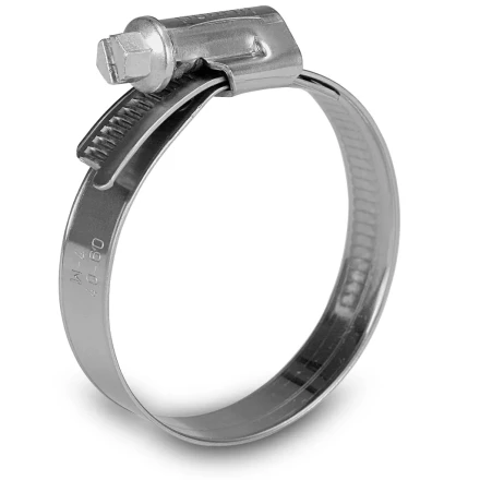 Хомуты нержав. сталь,  стандартное болтовое крепление 130-150мм, 25шт/уп,ширина 9мм   СИБРТЕХ 47592 купить в Надыме