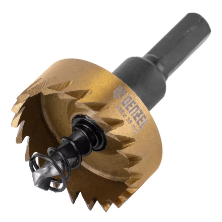 Коронка по металлу HSS, 38 мм, нитридтитановое покрытие Denzel 724111 купить в Надыме