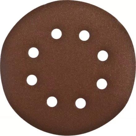 Круг шлифовальный ЗУБР "СТАНДАРТ" из абразивной бумаги на велкро основе, 6 отв., Р180, 150мм, 5шт 35350-150-180 купить в Надыме
