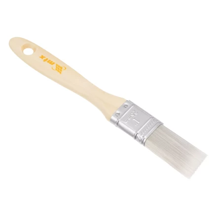 Кисть плоская для лаков "Евро" 1", искусственная щетина, деревянная ручка MTX 83085 купить в Надыме