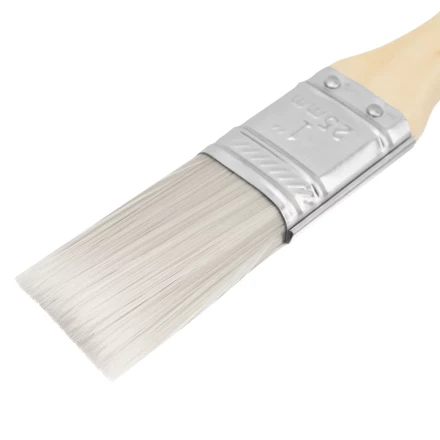 Кисть плоская для лаков "Евро" 1", искусственная щетина, деревянная ручка MTX 83085 купить в Надыме