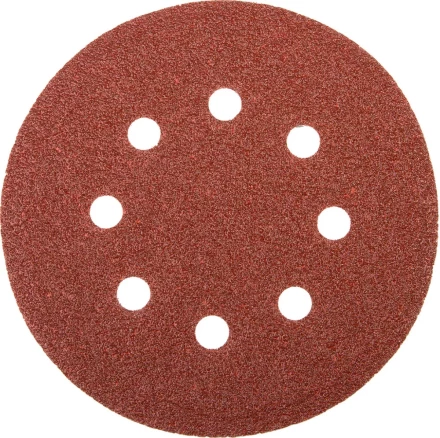 Круг шлифовальный универсальный STAYER "MASTER" из абразивной бумаги на велкро основе, 8 отверстий, Р40, 115мм, 5шт 35450-115-040 купить в Надыме