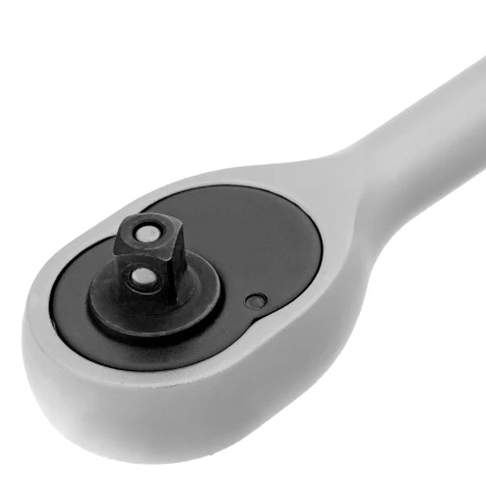 Ключ-трещотка 3/8", 45 зубьев, с быстрым сбросом, матовый хром Сибртех 14022 купить в Надыме