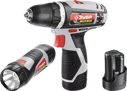 Дрель-шуруповерт 2 АКБ + фонарь ДА-12-2-Ли ФКНМ1 серия МАСТЕР купить в Надыме