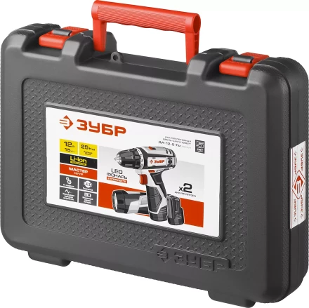Дрель-шуруповерт 2 АКБ + фонарь ДА-12-2-Ли ФКНМ1 серия МАСТЕР купить в Надыме
