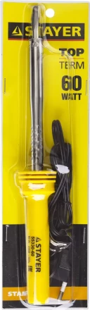Паяльник STAYER "STANDARD" с пластмассовой рукояткой и долговечным жалом, 60 Вт, клин 55330-60 купить в Надыме
