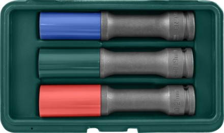 Набор головок торцевых ударных тонкостенных для дисков 1/2&quot;DR 17-19-21мм Jonnesway S18AD4103S 48851 купить в Надыме