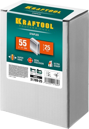 Скобы тип 18GA (55 / 90 / C) 5000 шт 31789-25 купить в Надыме
