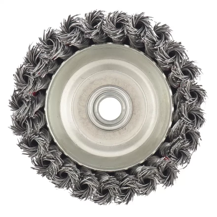 Щетка для УШМ, 100 мм, М14, "чашка", крученая металлическая проволока  MATRIX 74628 купить в Надыме