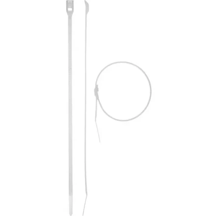 Кабельные стяжки белые КОБРА, с плоским замком, 4.6 х 205 мм, 25 шт, нейлоновые, ЗУБР 30930-46-205 купить в Надыме