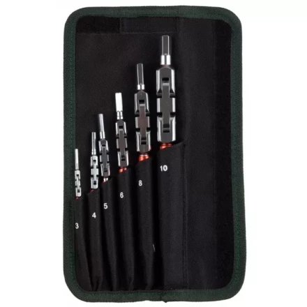 Набор ключей имбусовых KRAFTOOL "INDUSTRIE", Cr-Mo сталь(S2), шарнирная конструкция, HEX, 6шт, в чехле 27450-H6 купить в Надыме