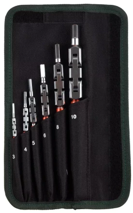 Набор ключей имбусовых KRAFTOOL "INDUSTRIE", Cr-Mo сталь(S2), шарнирная конструкция, HEX, 6шт, в чехле 27450-H6 купить в Надыме