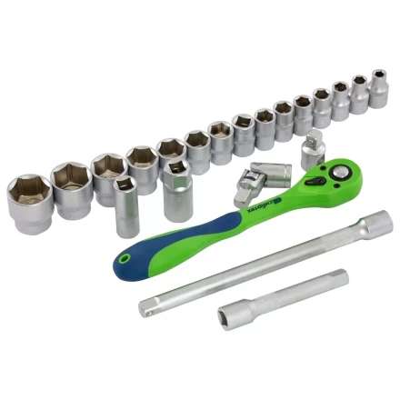 Набор инструментов 32 предмета, CrV, 1/2" Сибртех 13527 купить в Надыме