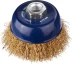 DEXX. Щетка чашечная для УШМ, витая стальная латунированная проволока 0,3мм, 75ммхМ14 35103-075 купить в Надыме